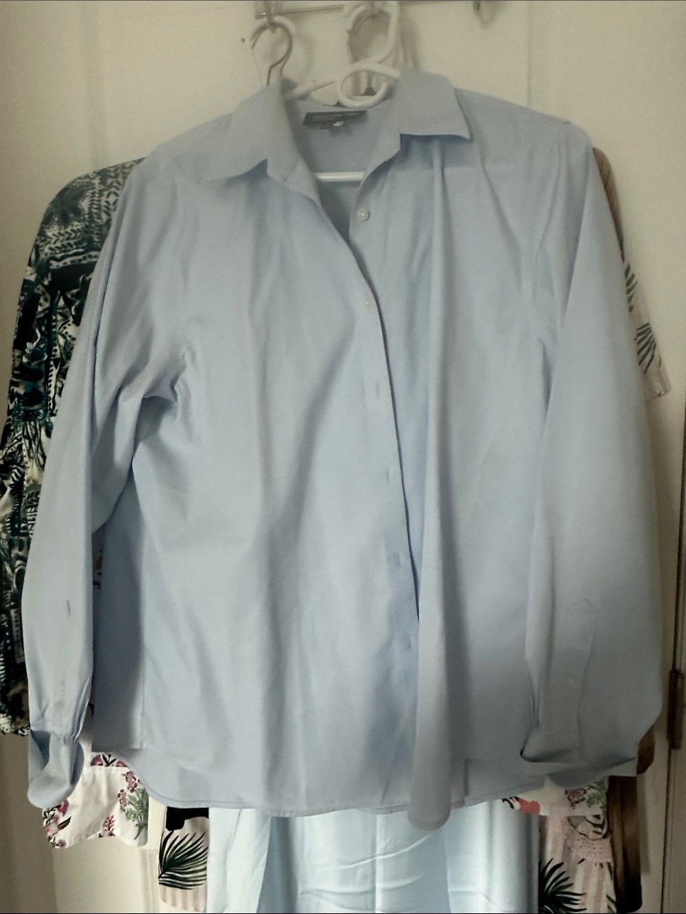 Jones New York Light Blue Men's Dress Shirt - Spread Collar